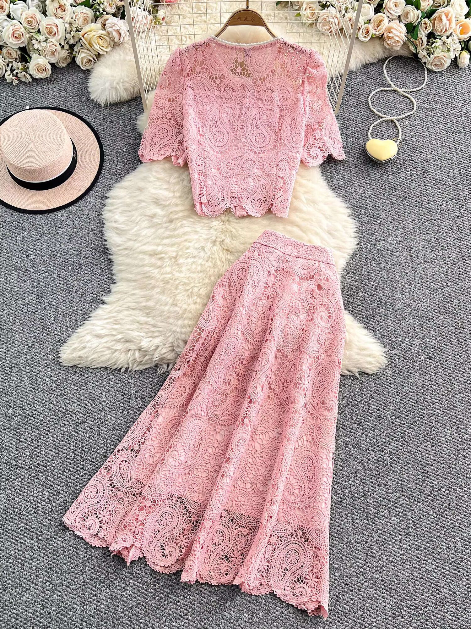 Elegant Pearl Long Dress Suits - Summer Clothing Women Sale incelemesi ve fiyatı