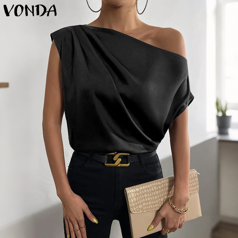 Plus Size 5XL VONDA Women Blou - Off Shoulder Blouse incelemesi ve fiyatı