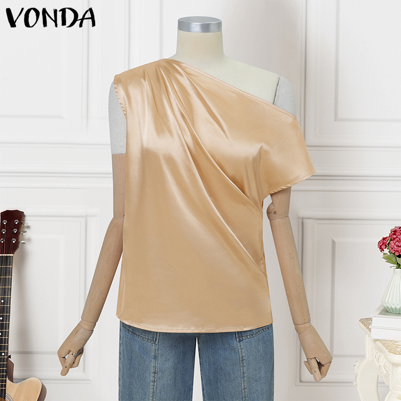 Plus Size 5XL VONDA Women Blou - Off Shoulder Blouse incelemesi ve fiyatı