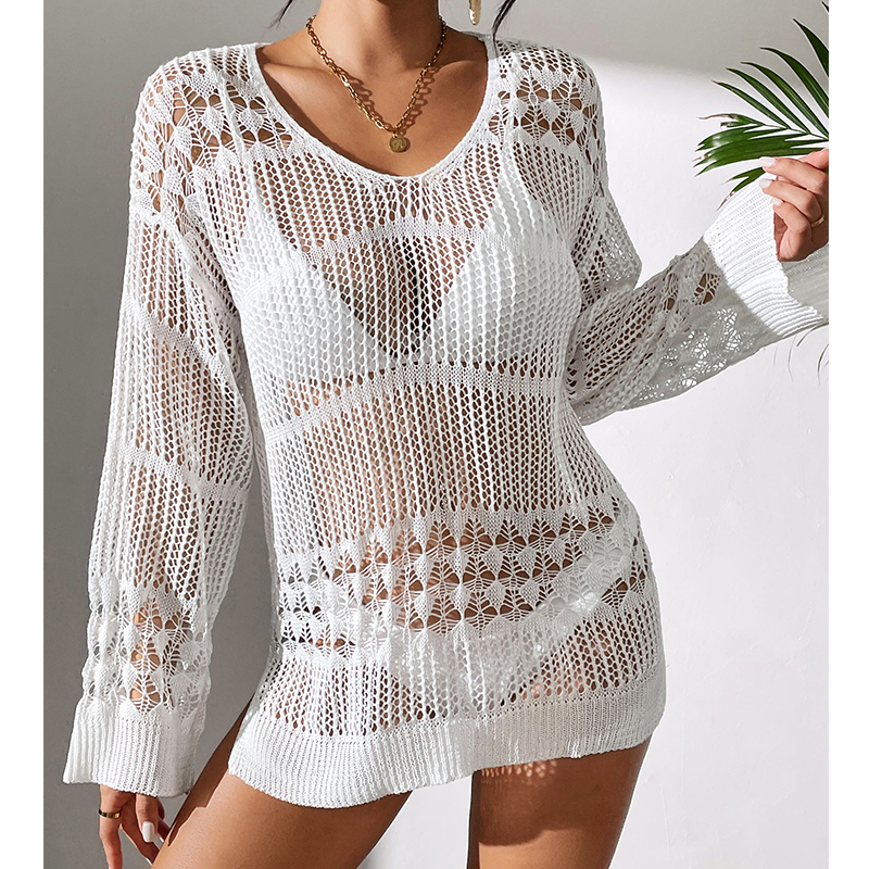 Solid Hollow Out Crew Neck Dre - Summer Dresses Yours Clothing incelemesi ve fiyatı