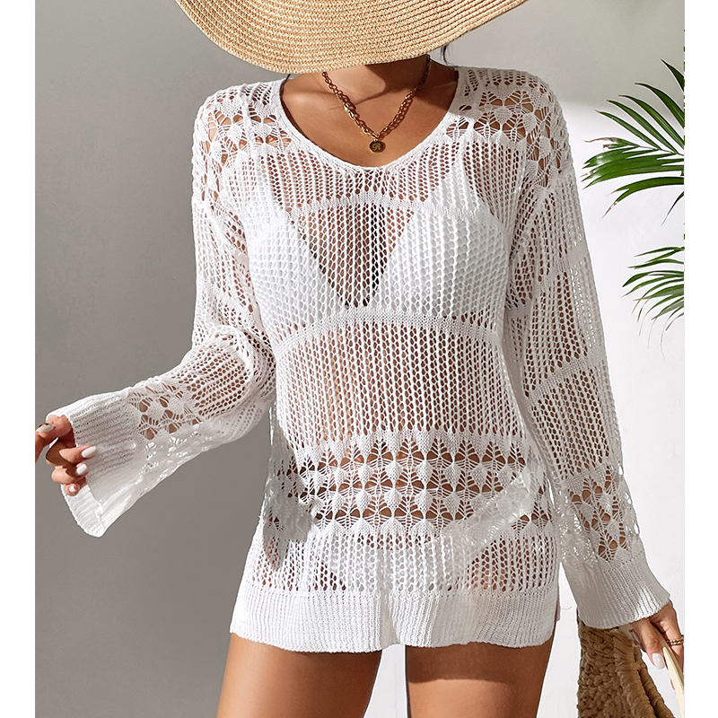 Solid Hollow Out Crew Neck Dre - Summer Dresses Yours Clothing incelemesi ve fiyatı
