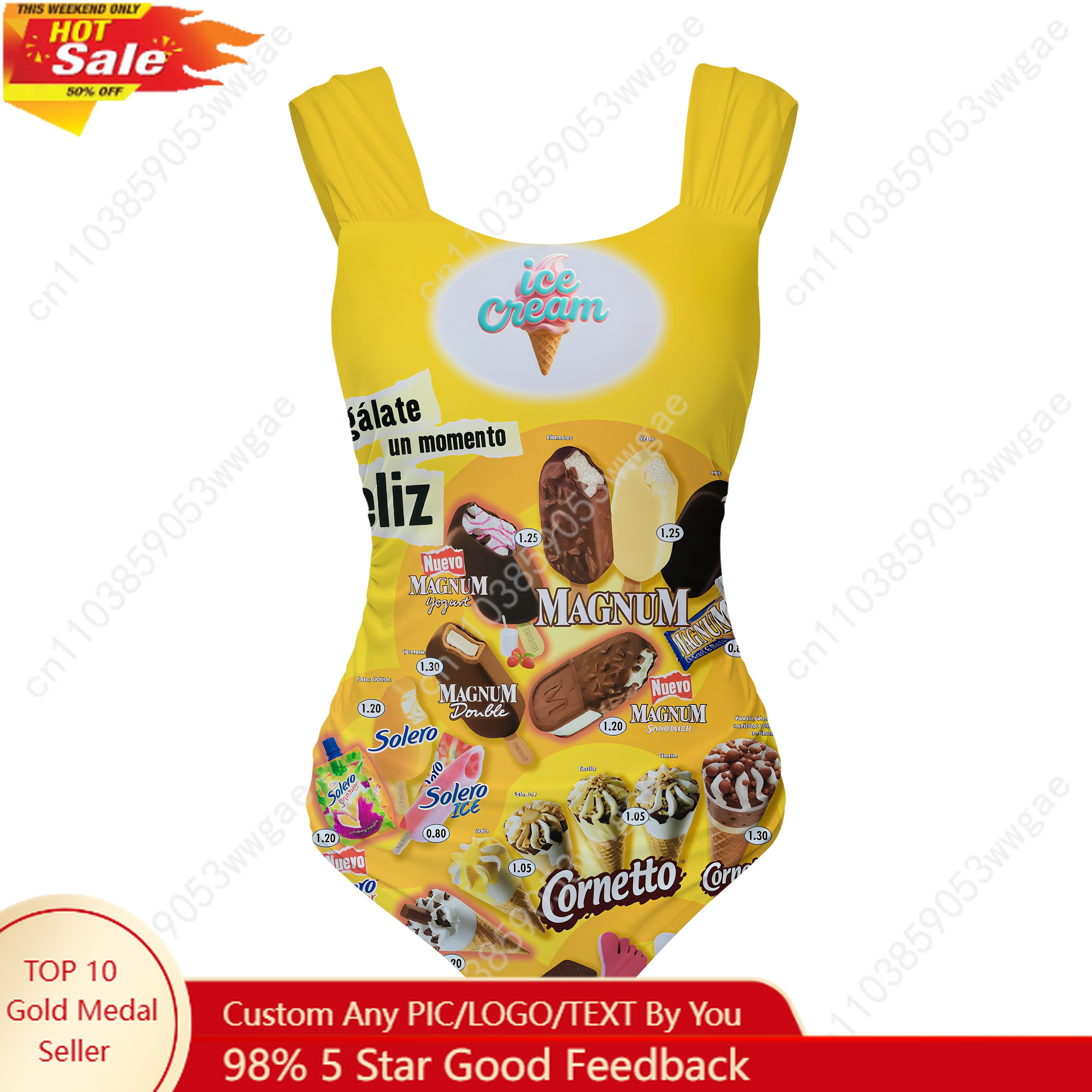 Ice Cream One Piece Swimsuit W - Swimsuit One Piece incelemesi ve fiyatı