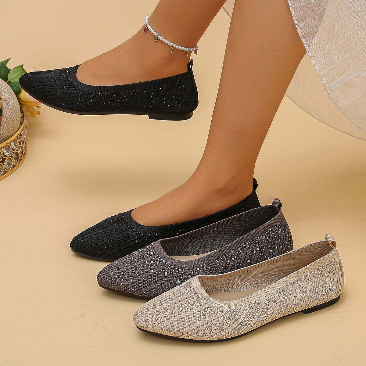 2026 new women's flat shoes la - Summer Clothing Fabric incelemesi ve fiyatı