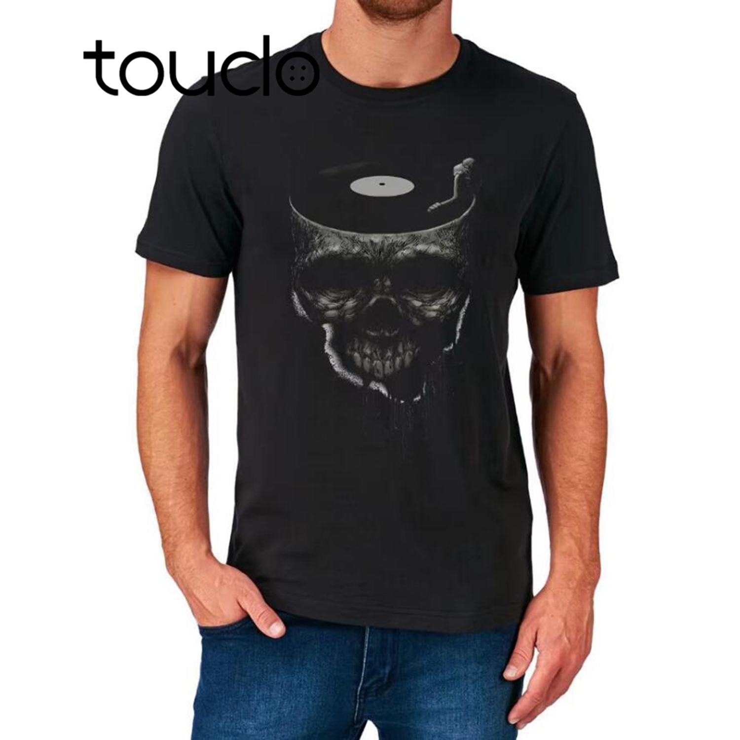 Skull Dj T Shirt Melting Music - Summer House Clothing Brand incelemesi ve fiyatı