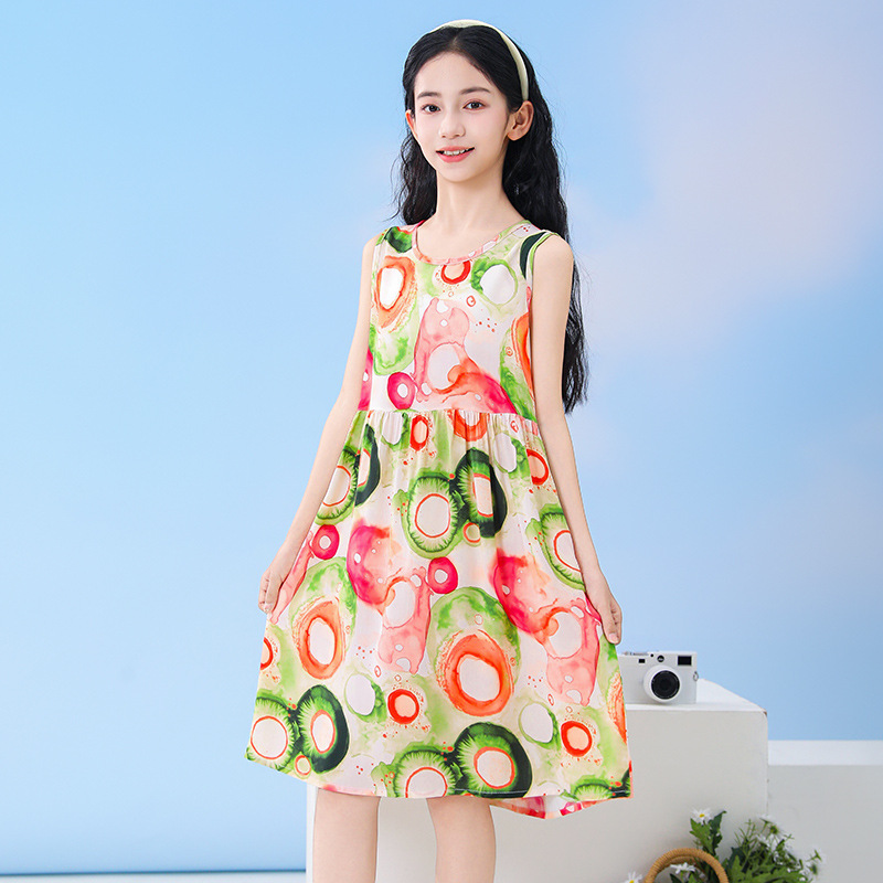 Floral Summer Sleeveless Girls - Summer Clothing Teen Girls incelemesi ve fiyatı