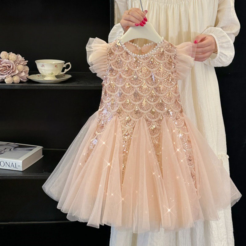 Children's Dress Mesh Sequins  - Summer Dresses Yours Clothing incelemesi ve fiyatı