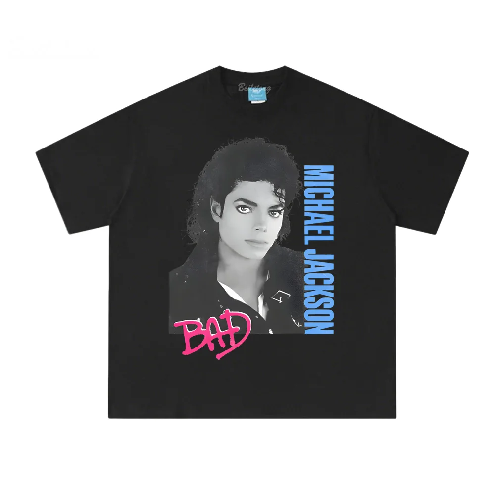 Michael Jackson Bad White Tee  - Summer Clothing Websites incelemesi ve fiyatı