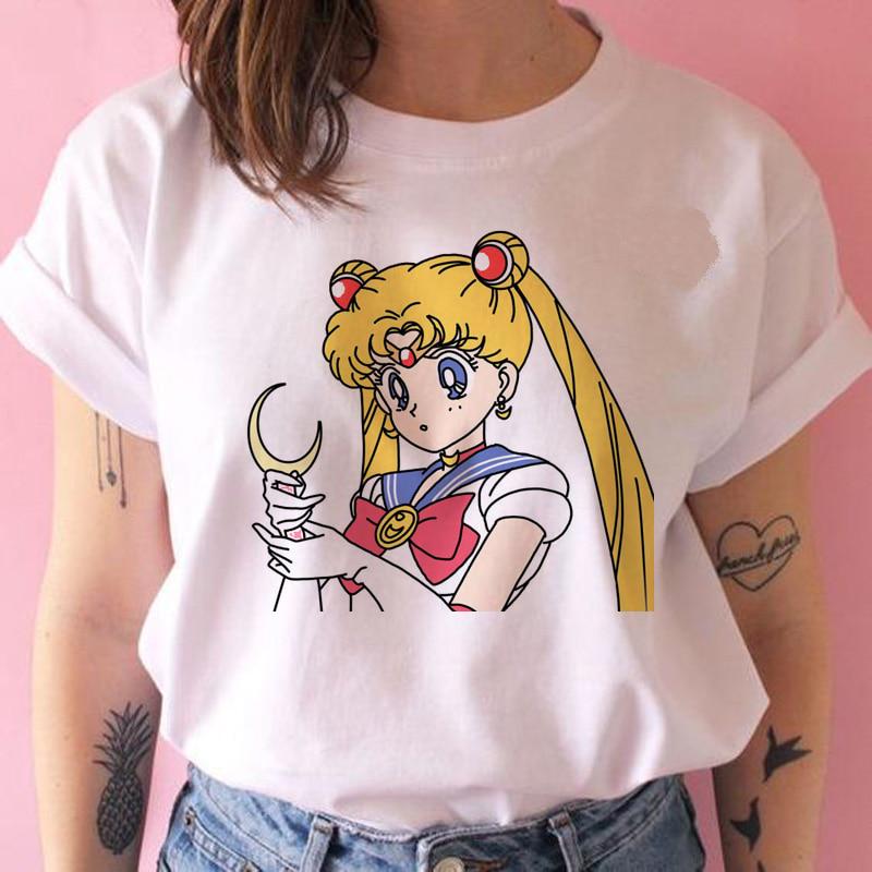 Sailor Moon Anime Print Men Wo - Japanese Summer Clothing Men incelemesi ve fiyatı