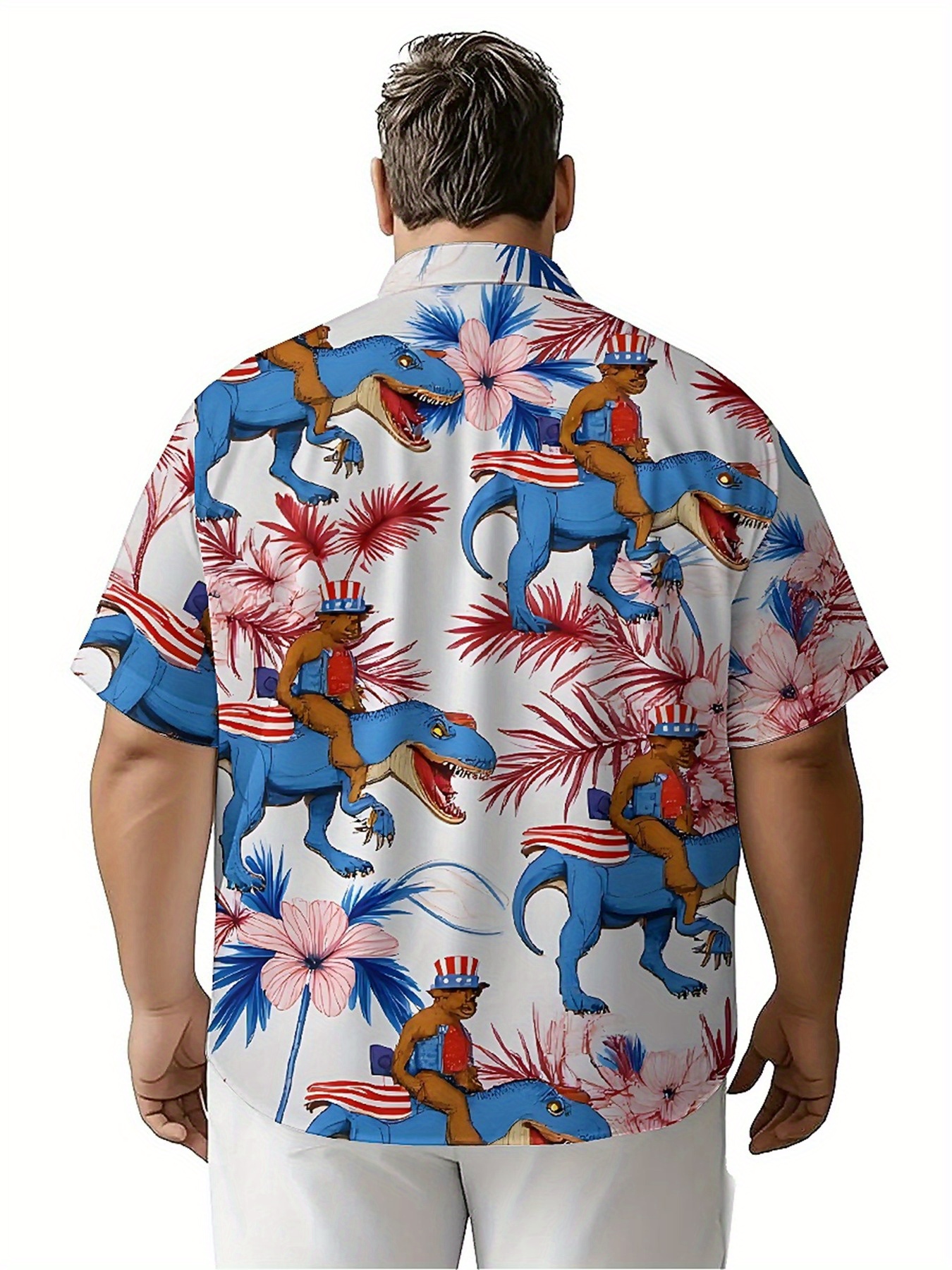 Men's Plus Size Hawaiian Shirt - Beach Shirt Hawaiian incelemesi ve fiyatı