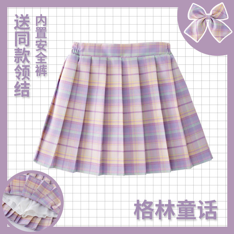 Kids Checkered Skirt Children  - Summer Clothing Teen Girls incelemesi ve fiyatı