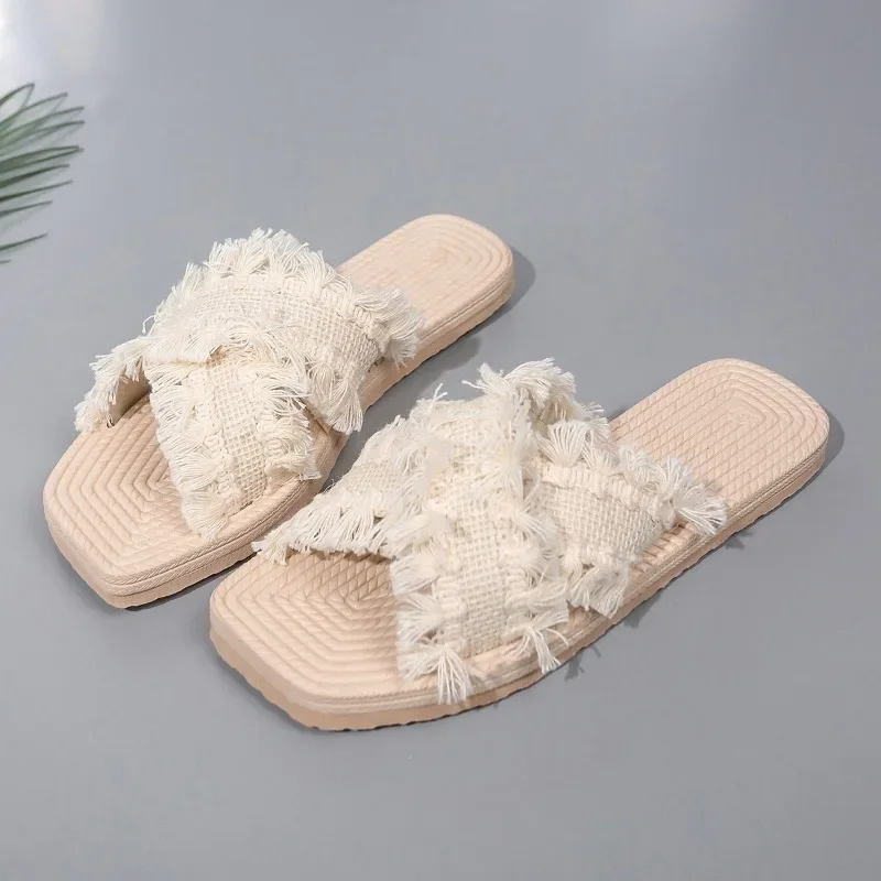 New Bohemian Resort Slippers 3 - Summer Clothing Fabric incelemesi ve fiyatı