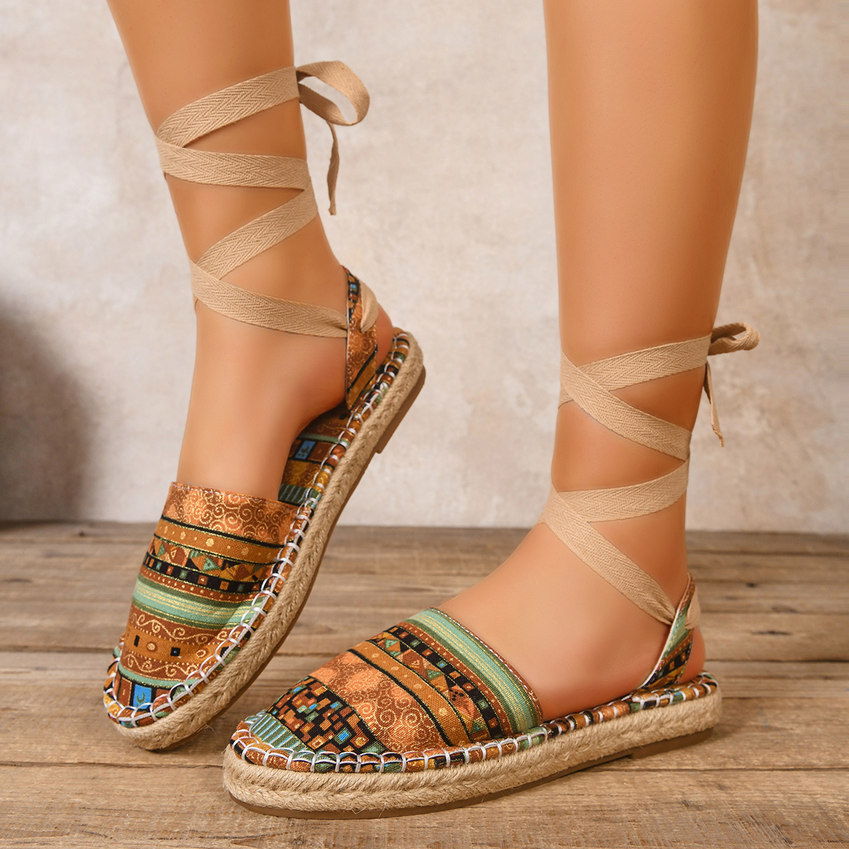 2026 Hot Sale Promotion Cotton - Espadrille Sandal Women incelemesi ve fiyatı