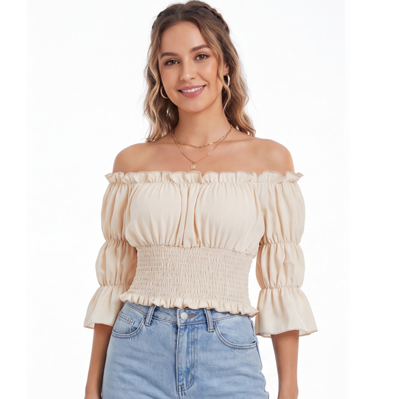 Renaissance Blouse Women Top w - Off Shoulder Blouse incelemesi ve fiyatı