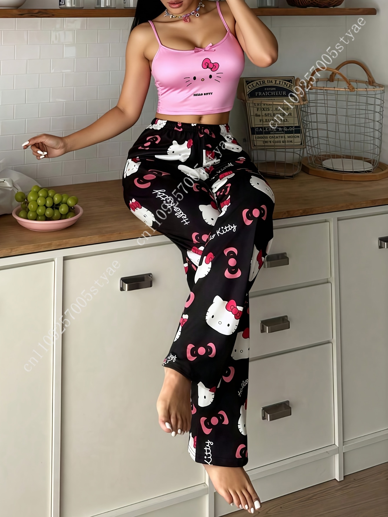 2pcs Sanrio Hello Kitty Pajama - Halter Neck Top incelemesi ve fiyatı