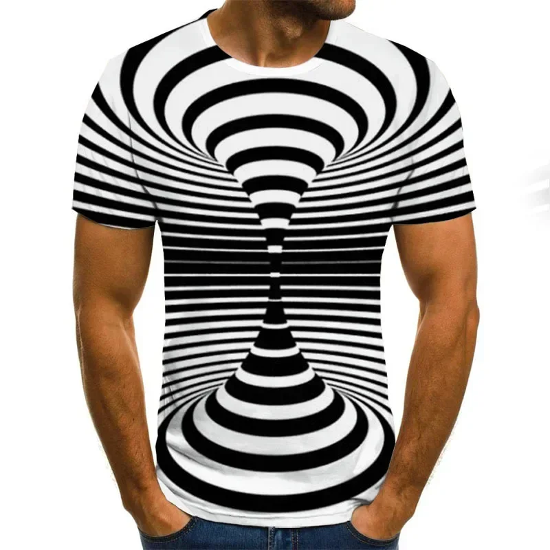 Men's 3D printed T-shirt, over - Summer Clothing Affordable incelemesi ve fiyatı