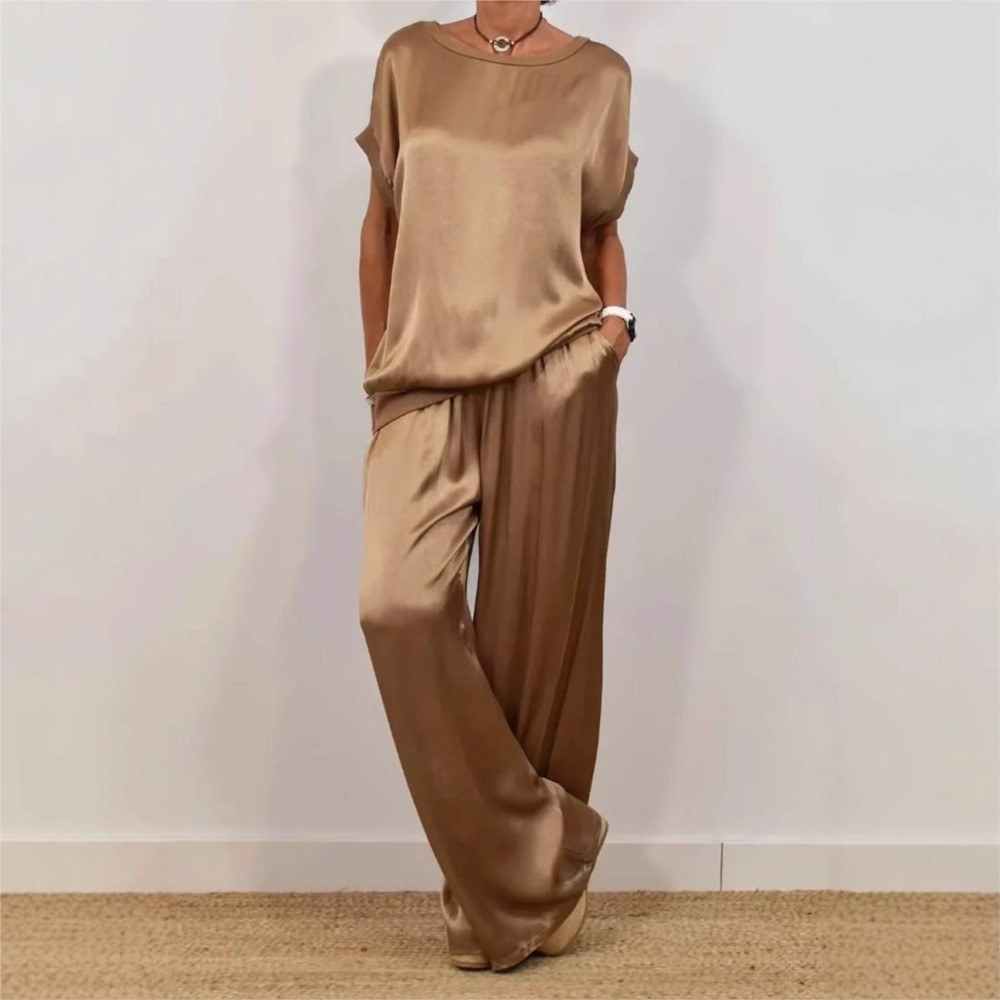 2-piece Set Fashion Satin O Ne - Summer Zara incelemesi ve fiyatı