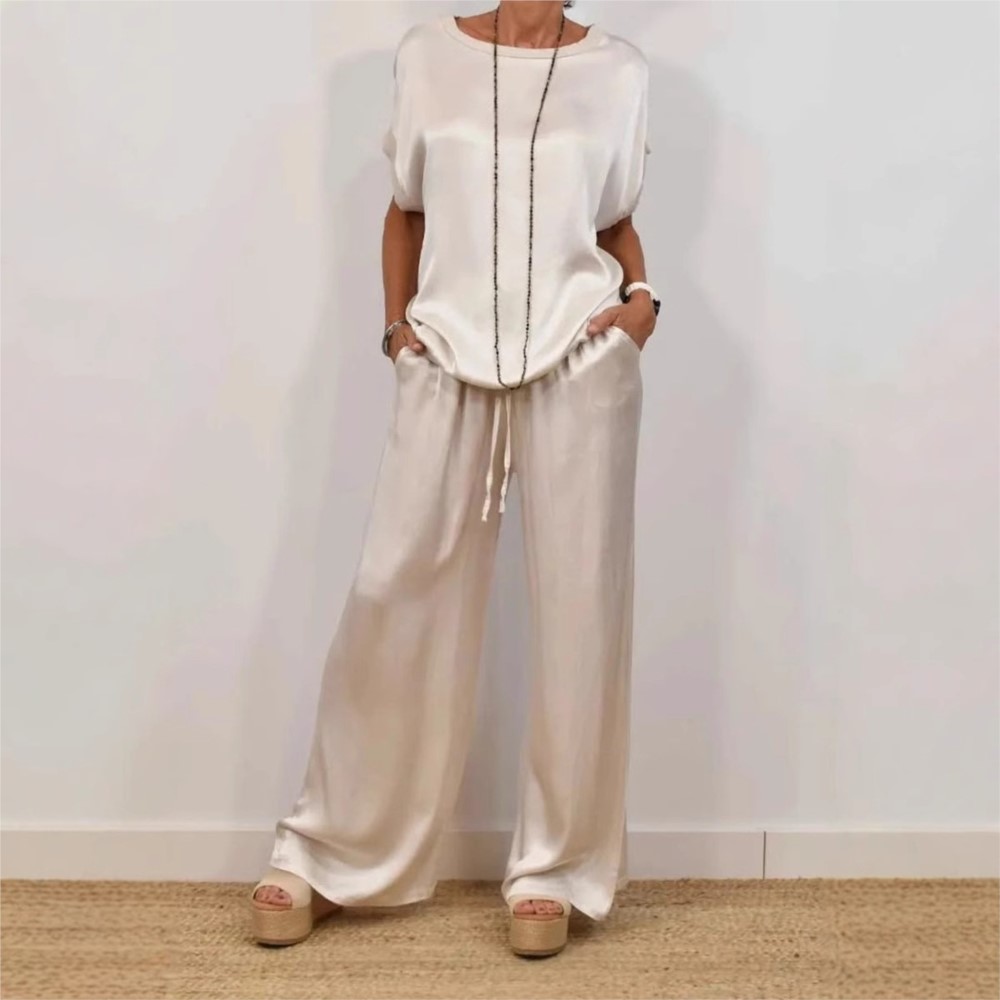 2-piece Set Fashion Satin O Ne - Summer Zara incelemesi ve fiyatı