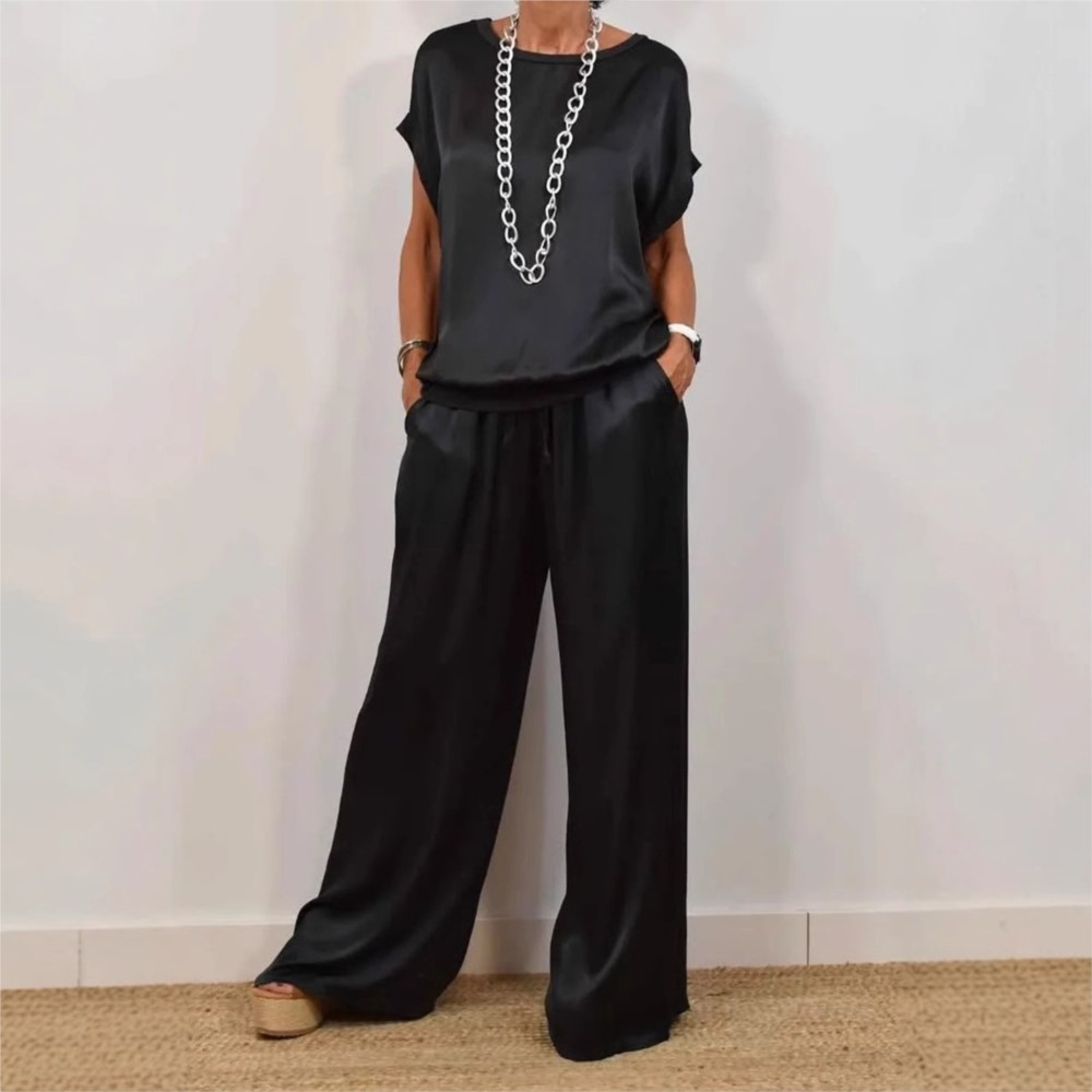 2-piece Set Fashion Satin O Ne - Summer Zara incelemesi ve fiyatı