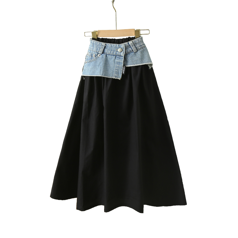 Korean Child Long Patchwork De - Summer Clothing Teen Girls incelemesi ve fiyatı