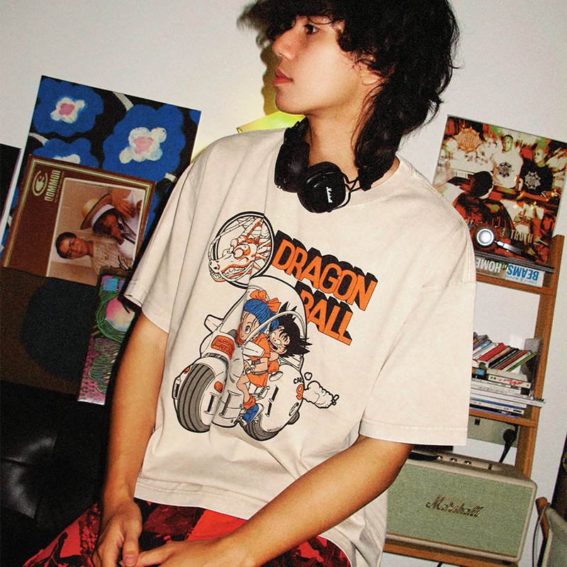 Anime Dragon Ball Vintage Wash - Japanese Summer Clothing Men incelemesi ve fiyatı