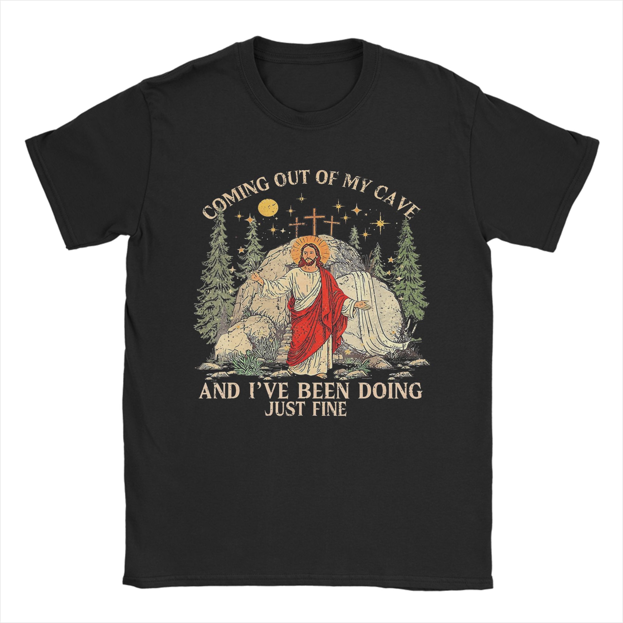 Jesus Coming Out Of My Cave T  - Summer Clothing Ideas Men incelemesi ve fiyatı