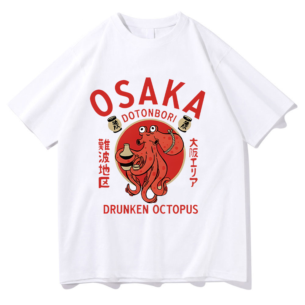 Osaka Dotonbori Drunken Octopu - Japanese Summer Clothing Men incelemesi ve fiyatı
