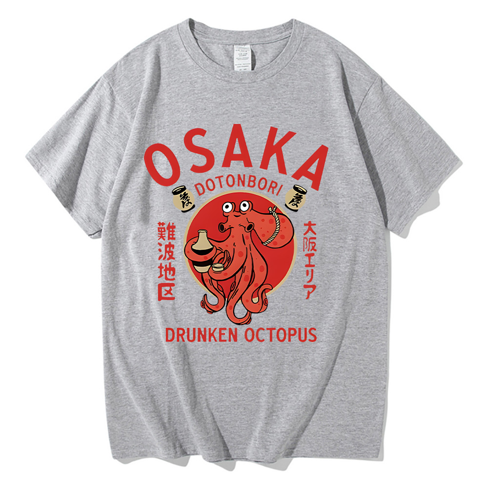 Osaka Dotonbori Drunken Octopu - Japanese Summer Clothing Men incelemesi ve fiyatı