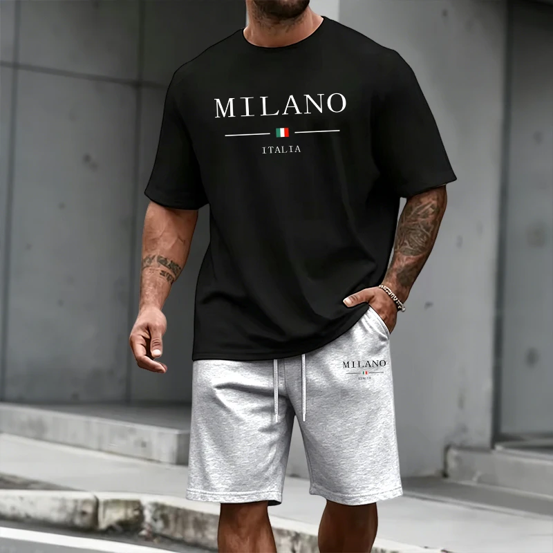 Men's Tracksuit Short Sleeve T - Summer Clothing For Young Men incelemesi ve fiyatı