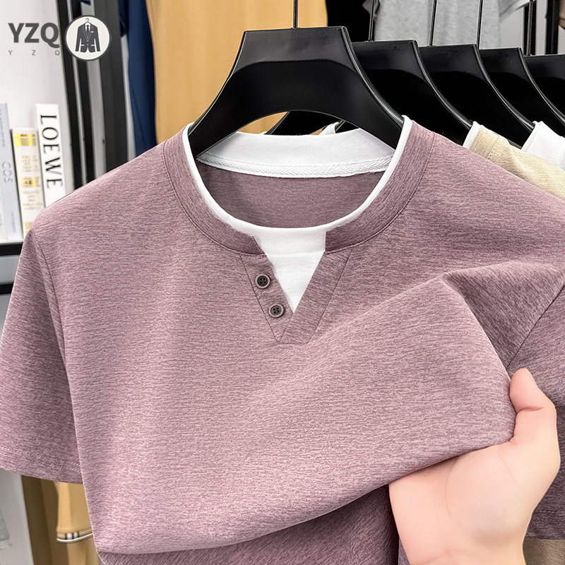 Mens Short Sleeve T Shirt Henl - Summer Clothing For Young Men incelemesi ve fiyatı