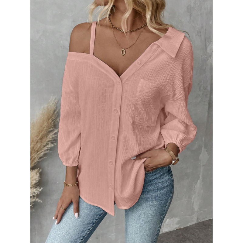 Plus Size1XL-5XL Women Blouses - Off Shoulder Blouse incelemesi ve fiyatı