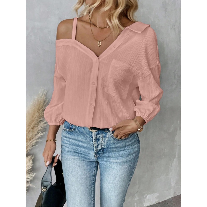 Plus Size1XL-5XL Women Blouses - Off Shoulder Blouse incelemesi ve fiyatı