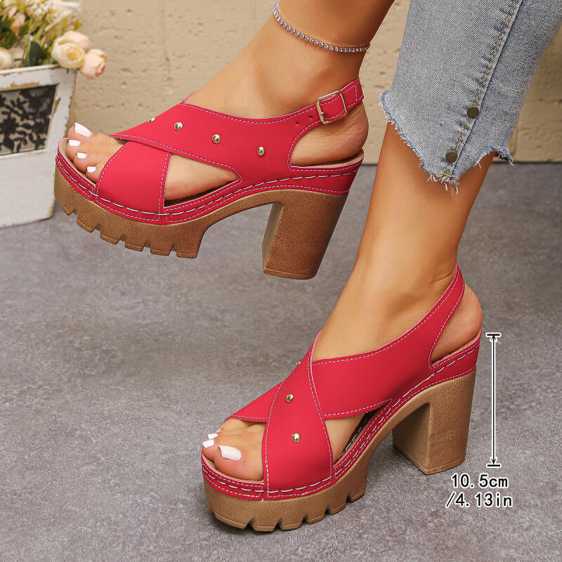 Vintage Super High Heel Cross  - Summer Clothing Ladies incelemesi ve fiyatı