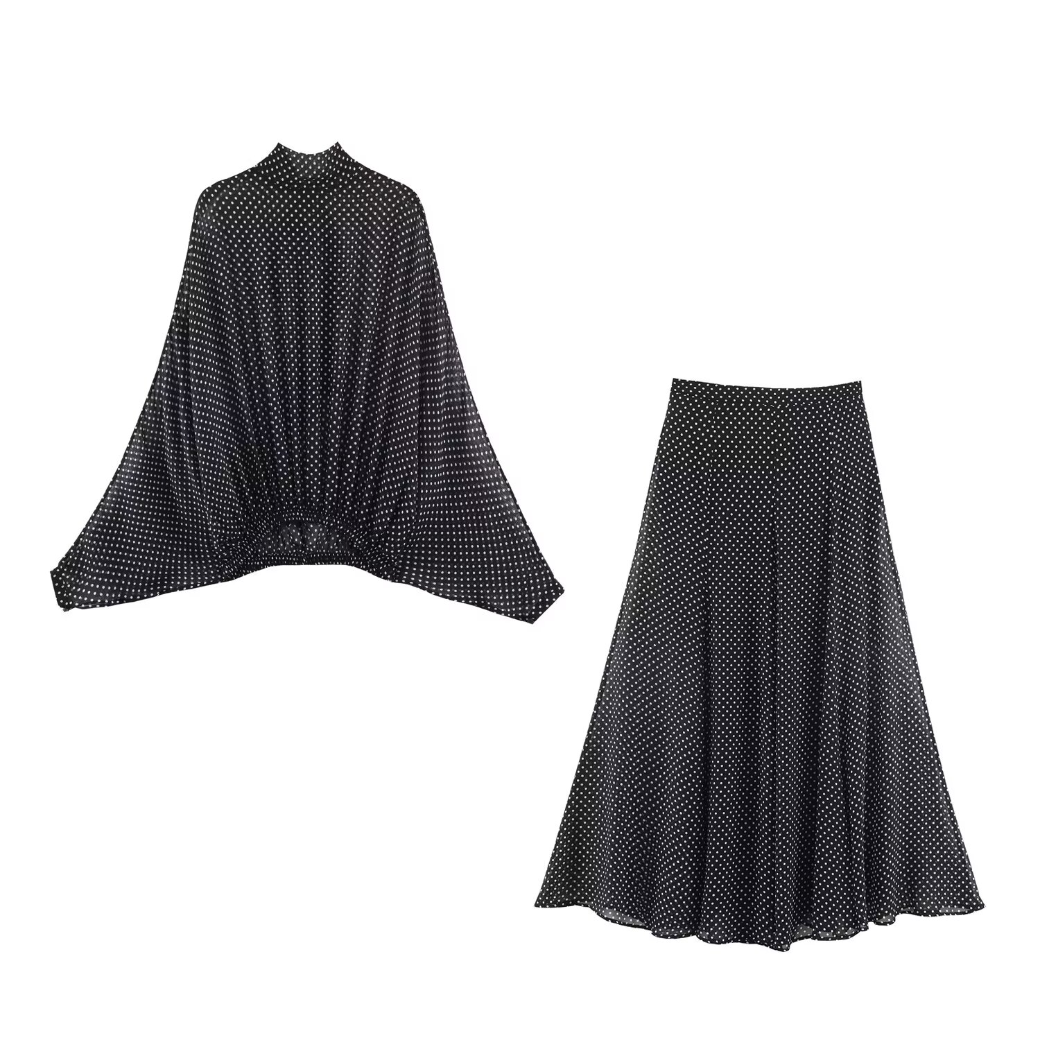 Polka Dot Printed Midi Skirts  - Summer Alt Clothing incelemesi ve fiyatı