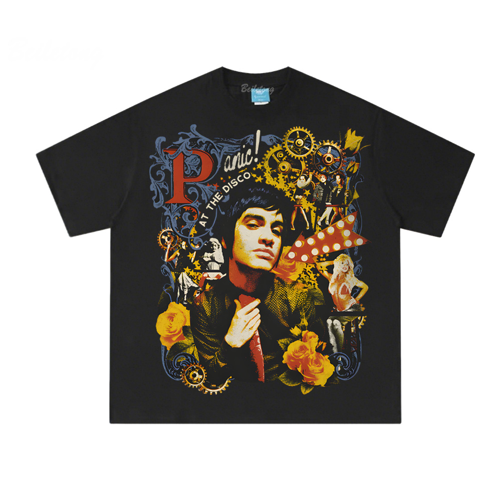 COLLAGE PHOTO TEE Panic! At Th - Summer Clothing Websites incelemesi ve fiyatı