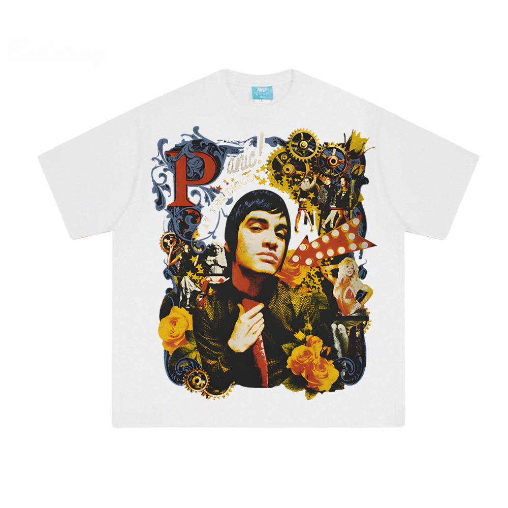 COLLAGE PHOTO TEE Panic! At Th - Summer Clothing Websites incelemesi ve fiyatı