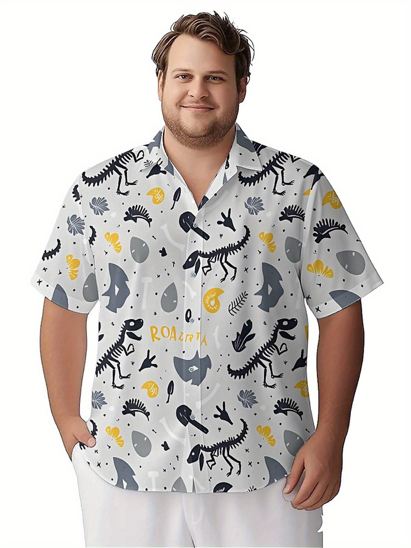 Men's Plus Size Hawaiian Shirt - Beach Shirt Hawaiian incelemesi ve fiyatı